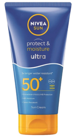 Afectiuni Frecvente - NIVEA Sun Protect & Moisture Ultra SPF50+ 150 ml – Loțiune pentru corp cu protecție solară foarte ridicată și rezistență ultra la apă
