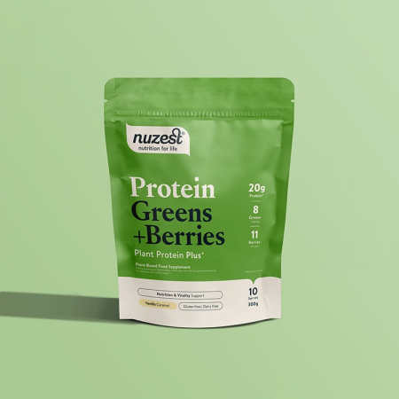 Suplimente alimentare - Nuzest Proteina Vegetală cu Superalimente și Fructe de Pădure, Aromă de Vanilie