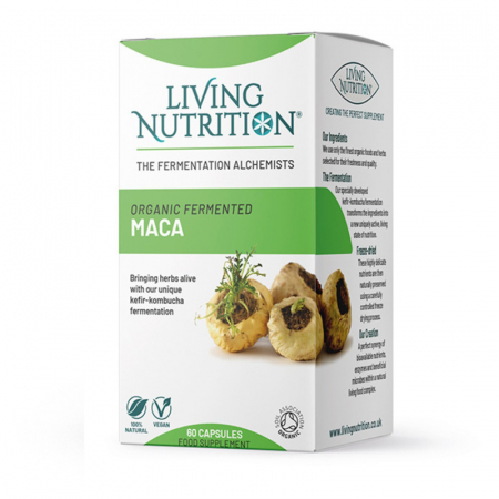 Organic Fermented Maca 600 mg Full Spectrum (60 capsule), Living Nutrition [1]