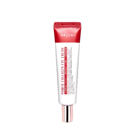 Cosmetice - Orjena Power Collagen Eye Cream 30 ml - Cremă de Ochi cu Colagen Hidrolizat, Niacinamidă, Ceramide și Adenozină pentru Elasticitate
