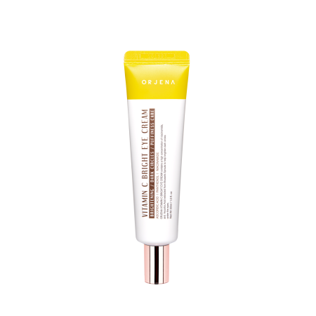 Cosmetice - Orjena Vitamin C Bright Eye Cream 30 ml - Cremă de Ochi cu Niacinamidă, Colagen Hidrolizat, Ceramide și Adenozină pentru Luminozitate