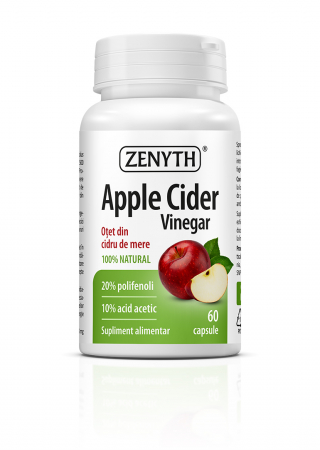 Otet de mere - Apple Cider Vinegar * 60 cps(slabit,glicemie, alcalinizare)