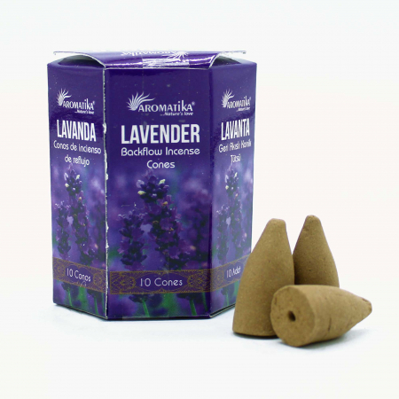 Reduceri/Lichidari de stoc - Pachet de 10 CONURI de Tamaie Masala Fum Curgator - Lavanda