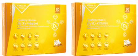 Sistem osteo-articular - Pachet economic x2 Napfényvitamin D3-K2-vitamin si complex de oligoelemente organice cu prebiotice. * 30 cps