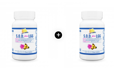 Pachete Promo - Pachet economic x2  Enzimă superoxid-dismutază cu floră vie L. rhamnosus GG