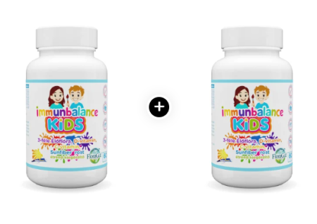Pachete Promo - Pachet economic x2  ImmunBalance KIDS- Imunitate copii (probiotice +prebiotice+ vitamina C și vitamina D)