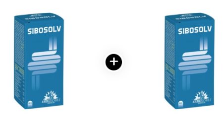 Pachete Promo - Pachet Economic x2  SIBOSOLV –Eliminare SIBO (suprapopulare bacteriană a intestin subțire), intoleranțe alimentare 60 Capsule