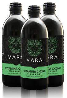 Produse VARA - Pachet Economic x3 Vitamina C + Zinc Lipozomal, formula Premium - Drogheria Vara - 250 ml- Mere verzi(alergii/dermatite/raceli)