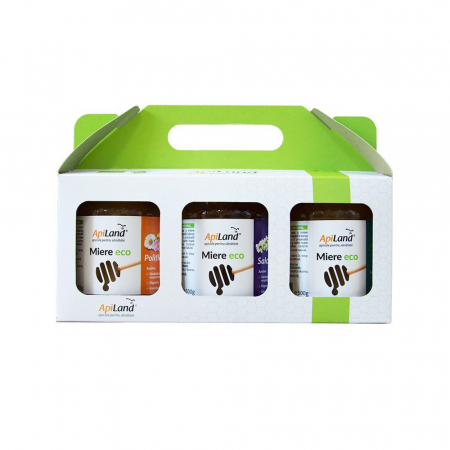 Produse Apicole - Pachet miere crudă ECO - Pachet ECO