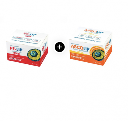 Pachete Promo - Pachet PROMO Anemie feripriva (Fier lipozomal+ Vitamina C Lipozomala)