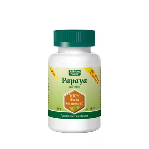 Suplimente alimentare - Papaya tablete, 78 buc(sprijina digestia proteinelor)
