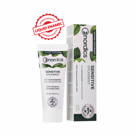 Cosmetice - Pasta de dinti cu menta sensitive BIO 75ml