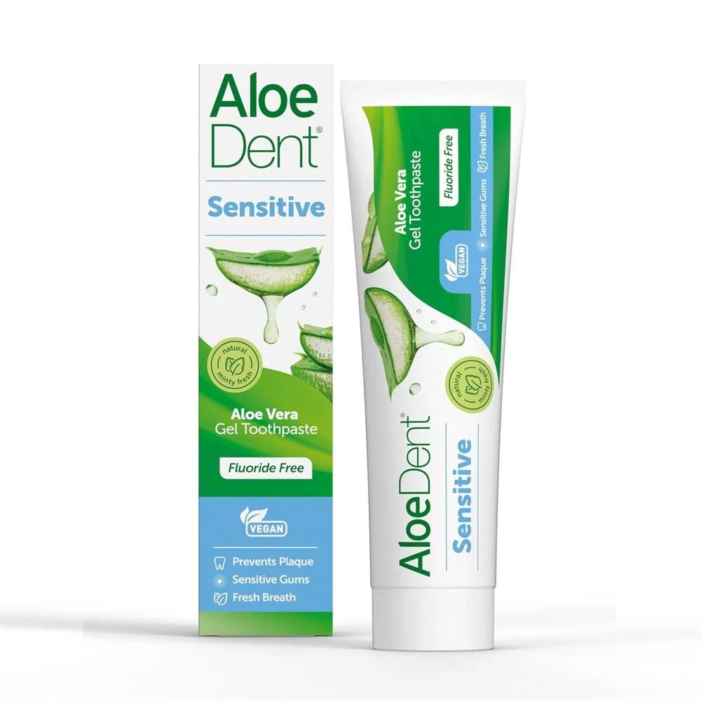 Ingrijire personala - Pasta de Dinti fara Fluor cu Aloe Vera Sensitive Aloe Dent 100ml