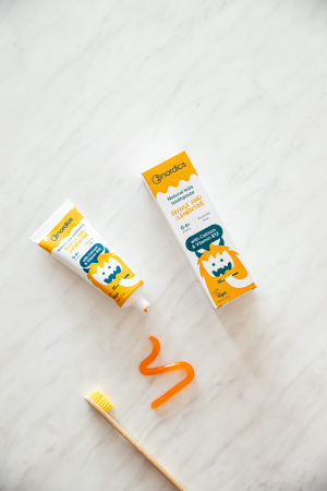 Pasta de dinti naturala pentru copii cu portocale si clementine 50ml Nordics [2]