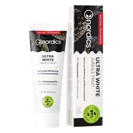 Cosmetice - Pasta de dinti pentru albire cu carbune activ 75ml Nordics