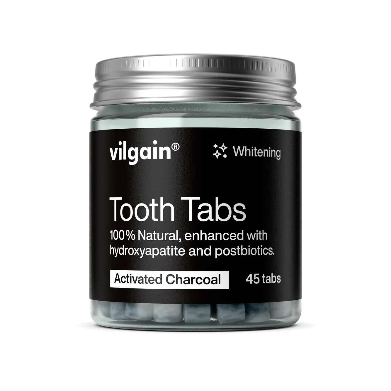 Cosmetice - Pastă de dinți tablete - Carbune activat 45 tablete