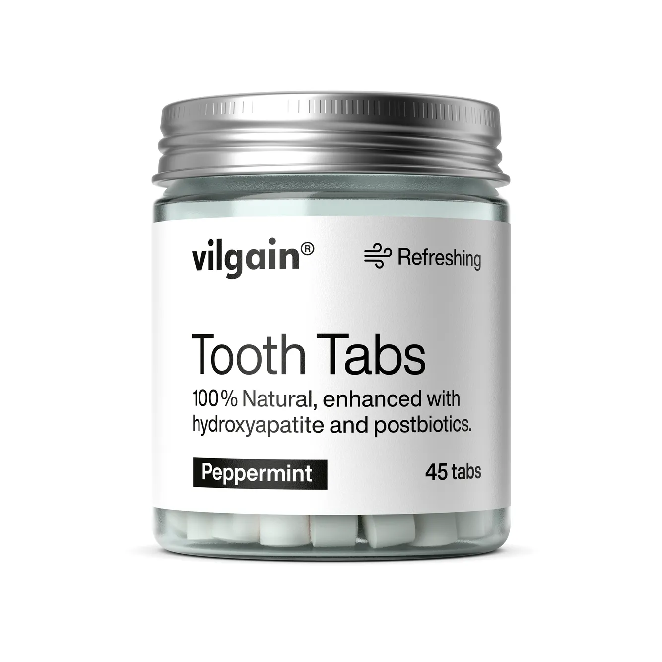 Cosmetice - Pastă de dinți tablete - Menta activat 45 tablete