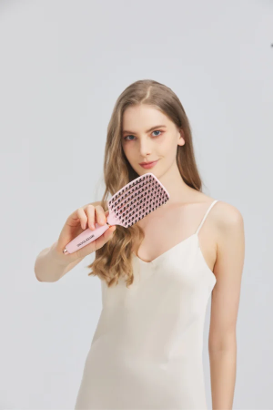 Perie de păr pentru descalcire cu peri de mistret OVIA BV SISTER YOUNG  Fucsia [5]