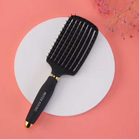 Produse pentru coafare - Perie de păr pentru descurcare cu peri de mistreț OVIA BV Sister Young