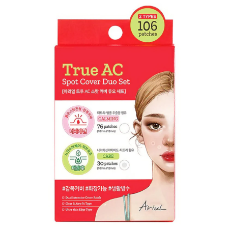 ARIUL - Plasturi Cosuri Inainte și Dupa Ariul True AC Spot Cover Duo Set, 106 buc