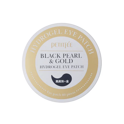 Cosmetice coreene - Plasturi de hidrogel cu perle negre si aur, 60buc