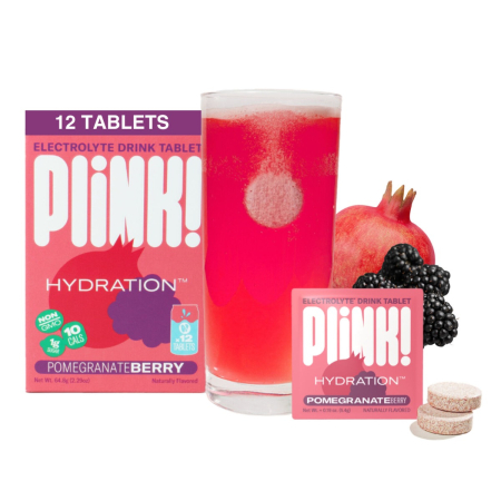 Plink! Electrolyte Drink Tablets Pomegranate Berry Flavor, Electroliti Cu Aroma De Rodie, 12 Tb [1]