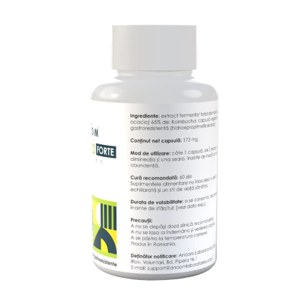 POSTBIOTIC ( KOMBUCHA - DETOXIFIERE COLON SI ÎMBUNĂTĂTIRE SISTEM DIGESTIV) *120 cps [2]