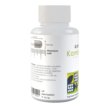 POSTBIOTIC ( KOMBUCHA - DETOXIFIERE COLON SI ÎMBUNĂTĂTIRE SISTEM DIGESTIV) *120 cps [1]