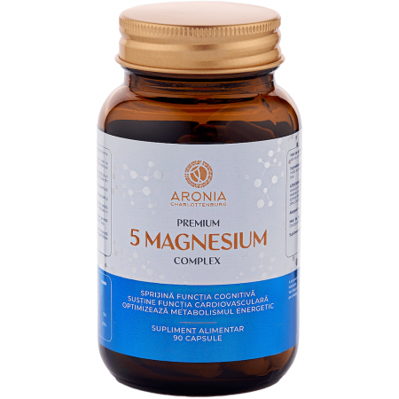 MAGNEZIU - gama completa - Premium 5 Magnesium Complex — 5 forme de magneziu cu absorbție și beneficii sporite pentru organism