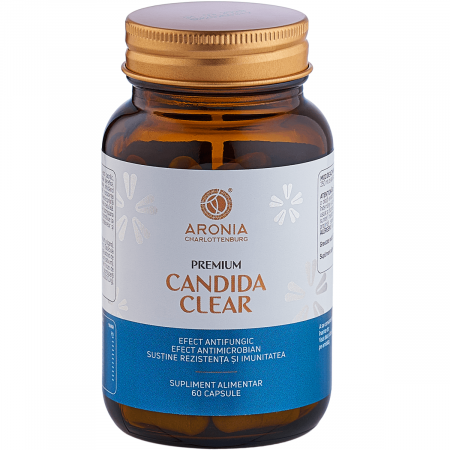 Capsule/comprimate/siropuri - Premium Candida Clear ( pentru diminuarea Candidei, refacerea florei intestinale și susținerea digestiei) * 60cps