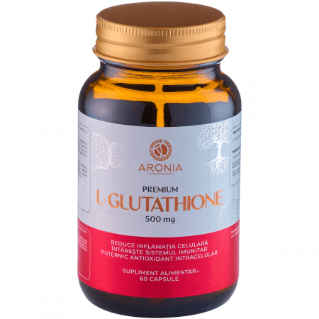 Capsule/comprimate/siropuri - Premium L-Glutathione 500 mg — 60 capsule cu un antioxidant puternic, care protejează celulele, ficatul și imunitatea
