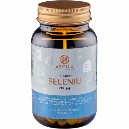 Suplimente alimentare - Premium Seleniu la 200µg — 90 tablete cu beneficii pentru tiroidă, fertilitate, longevitate și repararea țesuturilor