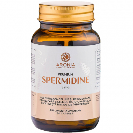 Suplimente alimentare - Premium Spermidine la 3mg — 60 capsule cu Spermidină, o moleculă naturală cu beneficii pentru celule, inimă și anti-îmbătrânire