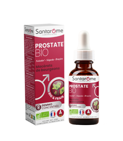 Sănătatea bărbaților - Prostata Complex 3 muguri gemoterapici BIO x 30ml Santarome