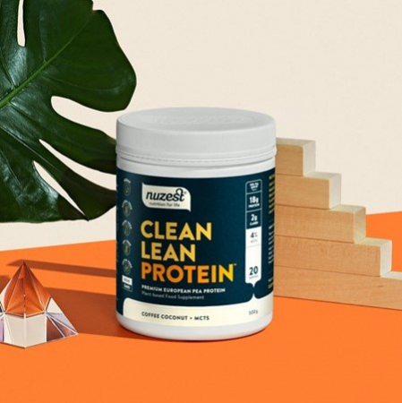 Proteina Vegetala - Clean Lean Protein - Coffee, Coconut + MCT's , 500g [1]