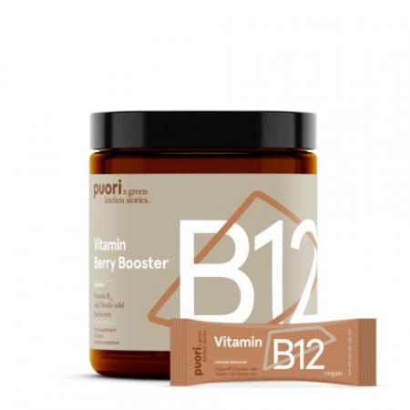 Puori Vitamina B12 - Vegan - Afine Sălbatice - 20 pliculete [1]