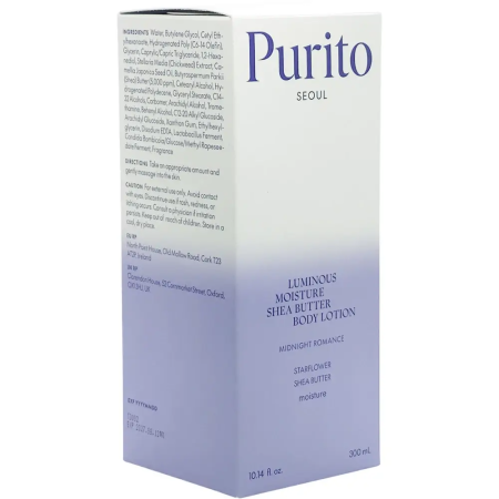 PURITO SEOUL Luminous Moisture Shea Butter Body Lotion Midnight Romance – Loțiune hidratantă și parfumată pentru corp, 300 ml [2]