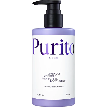Cosmetice - PURITO SEOUL Luminous Moisture Shea Butter Body Lotion Midnight Romance – Loțiune hidratantă și parfumată pentru corp, 300 ml