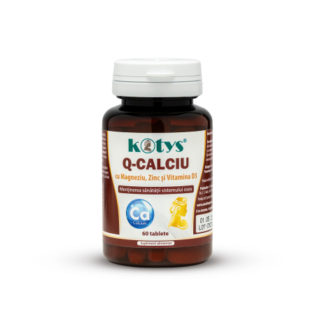 Suplimente alimentare - Q-Calciu cu magneziu, zinc si Vitamina D3, 60tb, KOTYS