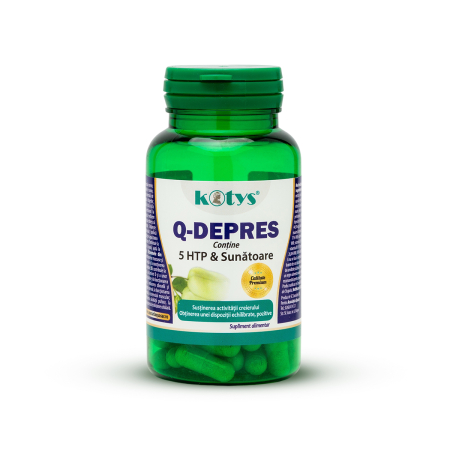 Suplimente alimentare - Q-Depres cu 5 HTP si sunatoare 60 cps Kotys
