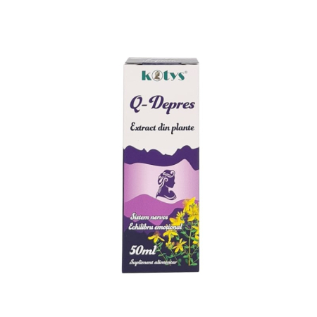 Suplimente alimentare - Q-Depres Extract din plante 50ml Kotys