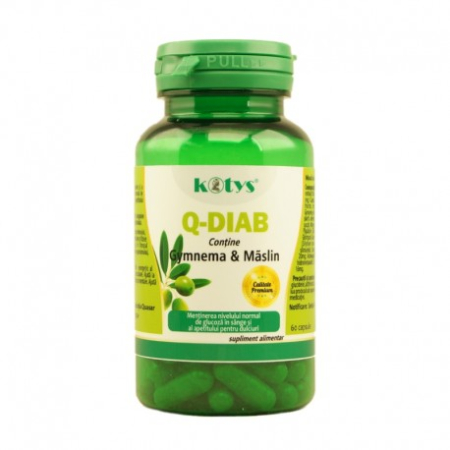 Suplimente alimentare - Q-Diab cu gymnema si maslin 60 cps Kotys