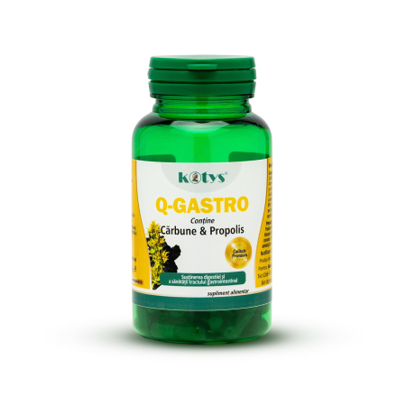 Suplimente alimentare - Q-Gastro cu carbune si propolis 60 cps Kotys