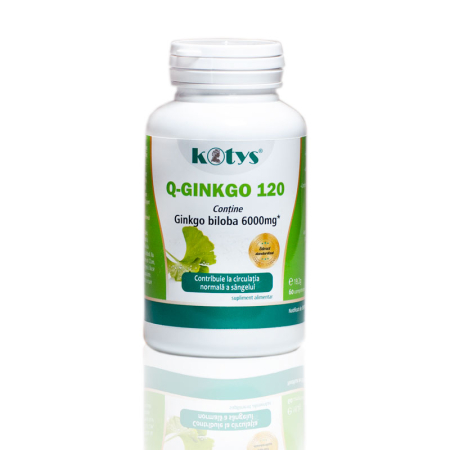 Suplimente alimentare - Q-Ginko Biloba 120mg, 60cps, Kotys