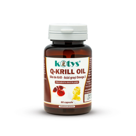 Suplimente alimentare - Q-Krill Oil, ulei de krill 500mg, 60cps, Kotys