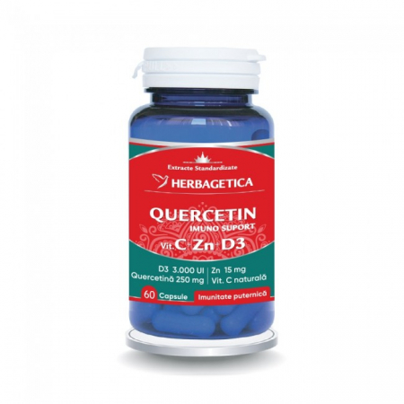 Sistem imunitar - Quercetin Imuno Suport ( Formula 100% naturală pentru răceală și gripă ) * 60 cps