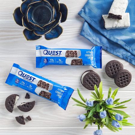Quest Hero Crispy Baton Proteic Cu Aroma De Biscuiti Cu Crema, 52 G [1]