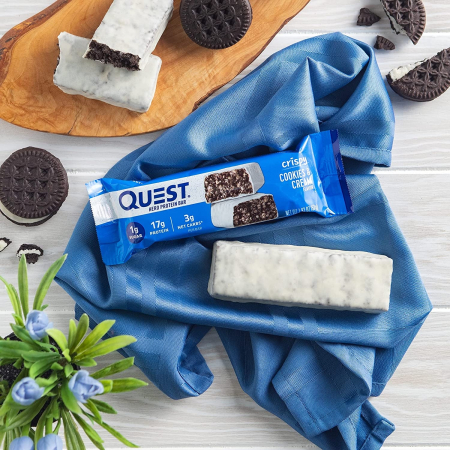 Quest Hero Crispy Baton Proteic Cu Aroma De Biscuiti Cu Crema, 52 G [2]