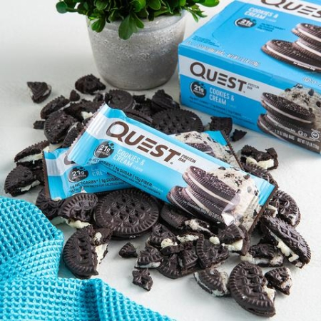 Quest Protein Bar, Baton Proteic, Cu Aroma De Biscuiti Si Frisca, 60g [6]