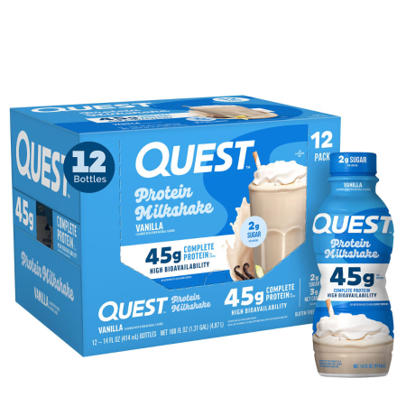 Quest Protein Milkshake Rtd, Milkshake Proteic Cu Aroma De Vanilie, 414 Ml [1]